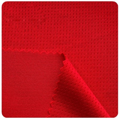 JS-SL  環保回收滌綸方格鳥眼  成分：100%polyester  克重：140-160g/㎡    正面照